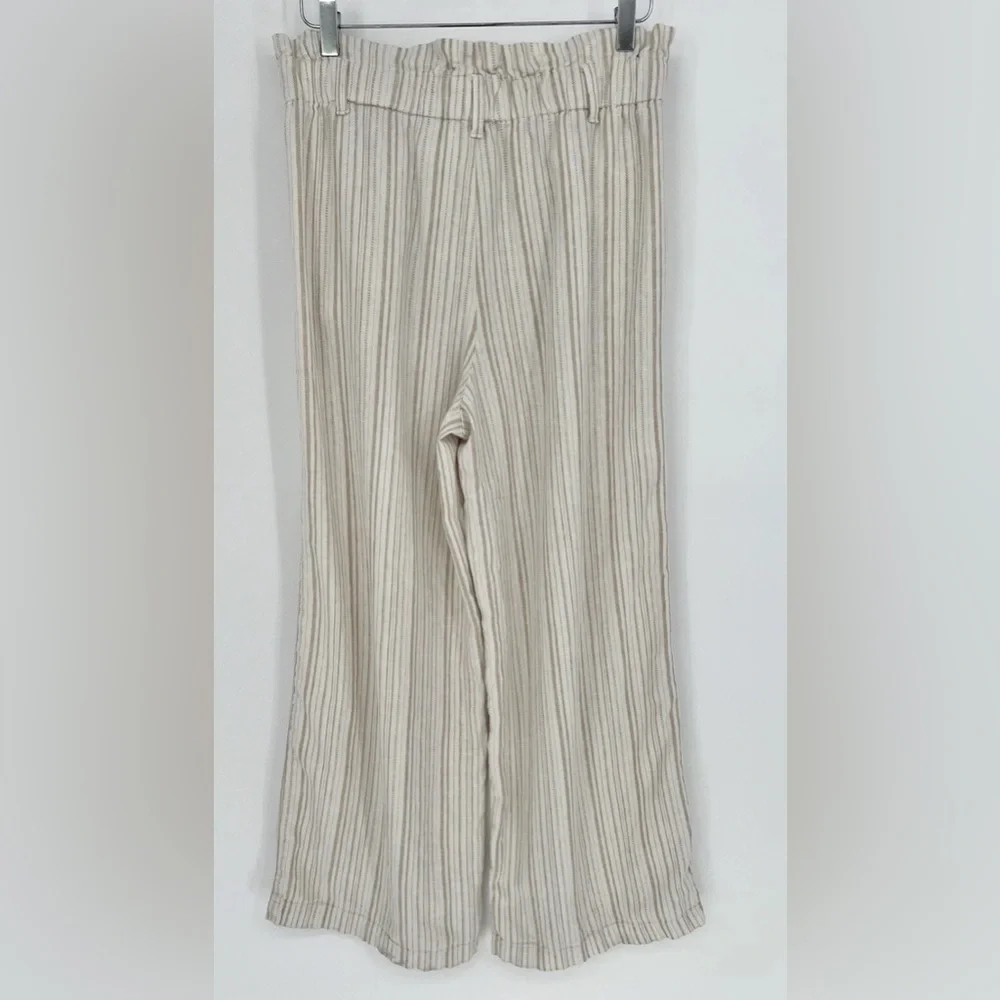 Banana Republic linen blend high waist wide leg belted pants luxury old money 16